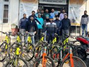 EPFO Jammu presents 30 Bicycles, Yoga mats to staff, officers to promote healthier lifestyle, clean & green environment