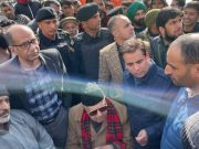 Farooq Abdullah Visits Landslide Affected Families In J&K’s Ganderbal
