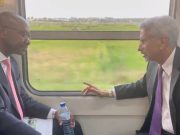 EAM Jaishankar rides ‘Made in India’ train in Mozambique