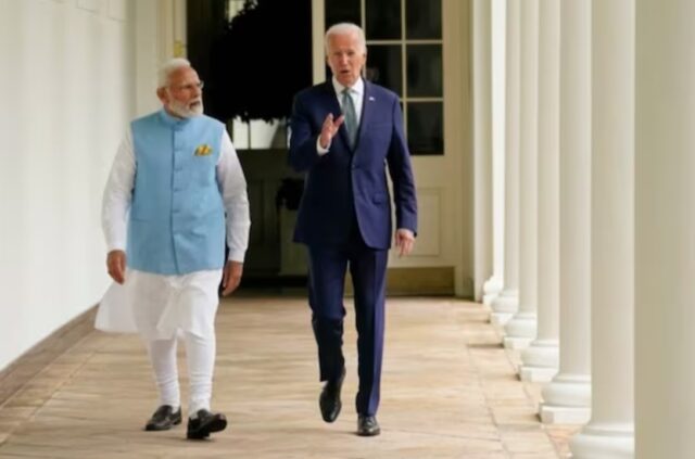Joe Biden and Narendra Modi