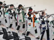 Indian 10m air rifle team clinches gold with world record score