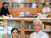 Mayor SMC, President Hindi Kashmiri Sangam call on Lt Governor