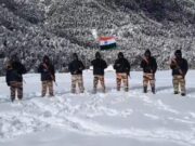 ITBP jawans celebrate 75th Republic Day at peaks of Indo-China border in Arunachal