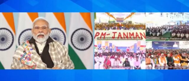 PM Modi releases first instalment of benefits to one lakh people under tribal welfare scheme