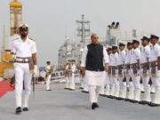 Defence Minister Rajnath Singh commissions INS Sandhayak, warns pirates