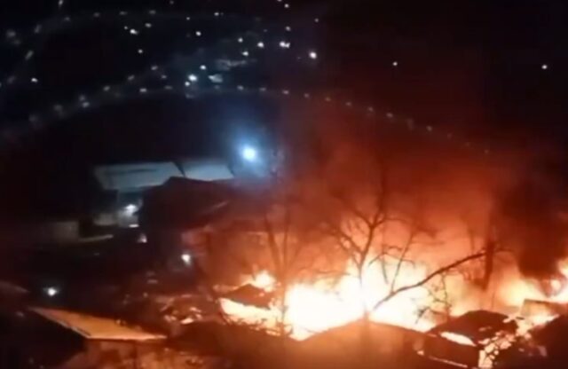 Dozens of vegetable shops gutted in fire in Ramban