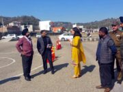 Transport Commissioner inspects Driving License Test Ground